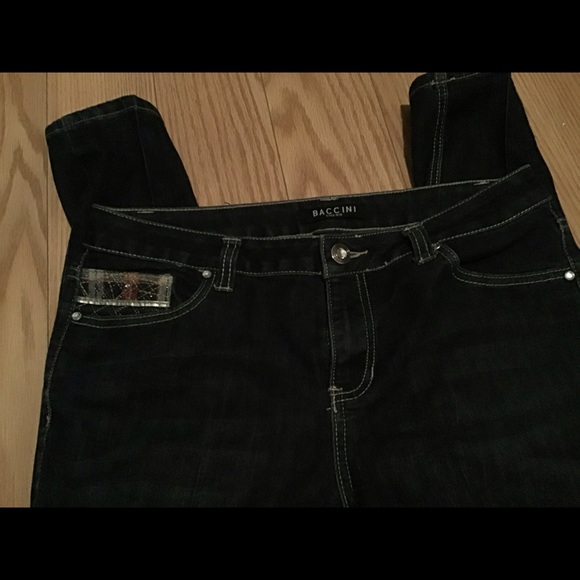 Baccini Rhinestone Embellished Jeans - Picture 3 of 3